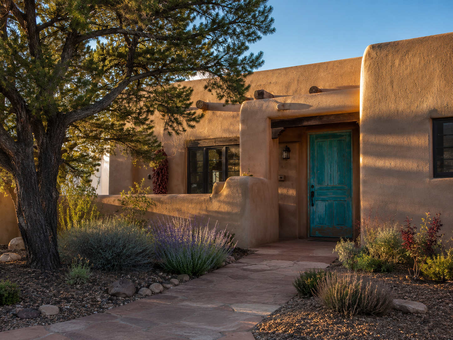 Warm adobe home